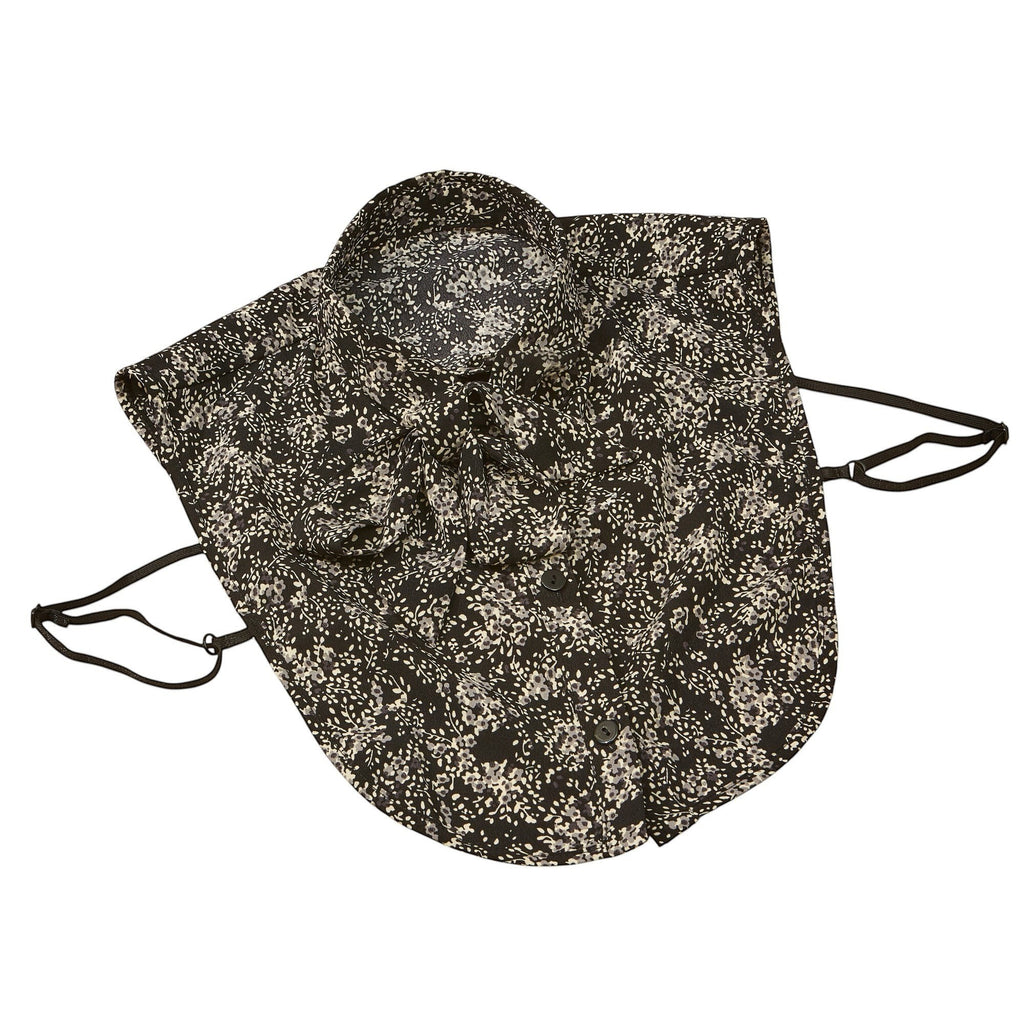 Simply Collars black and white ditsy print faux collar with bow tie detail and adjustable straps.