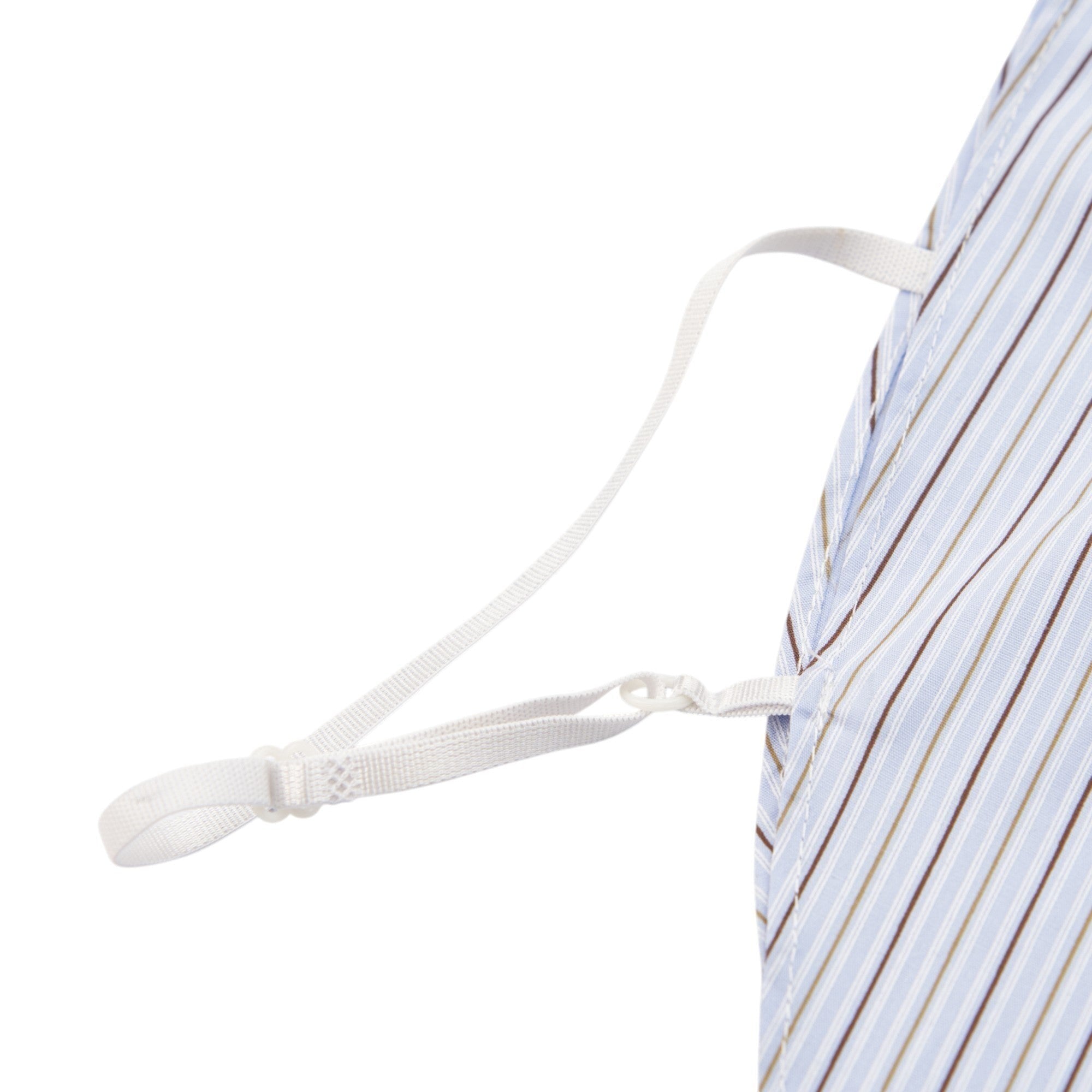 Simply Collars blue pinstripe detachable shirt collar with adjustable straps