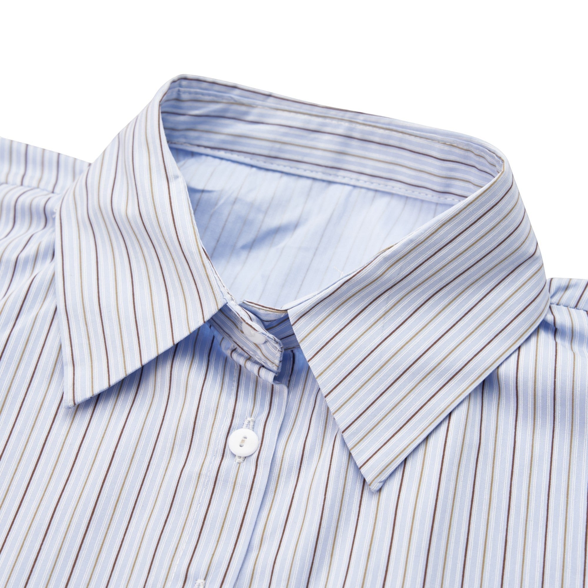 Simply Collars blue pinstripe detachable shirt collar, classic style, cotton blend.