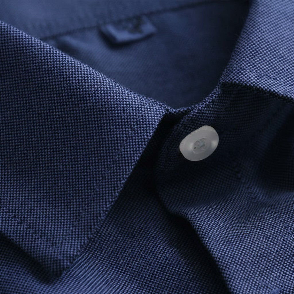 Simply Collars grey and navy blue duo collars set, cotton, classic style, layering piece.